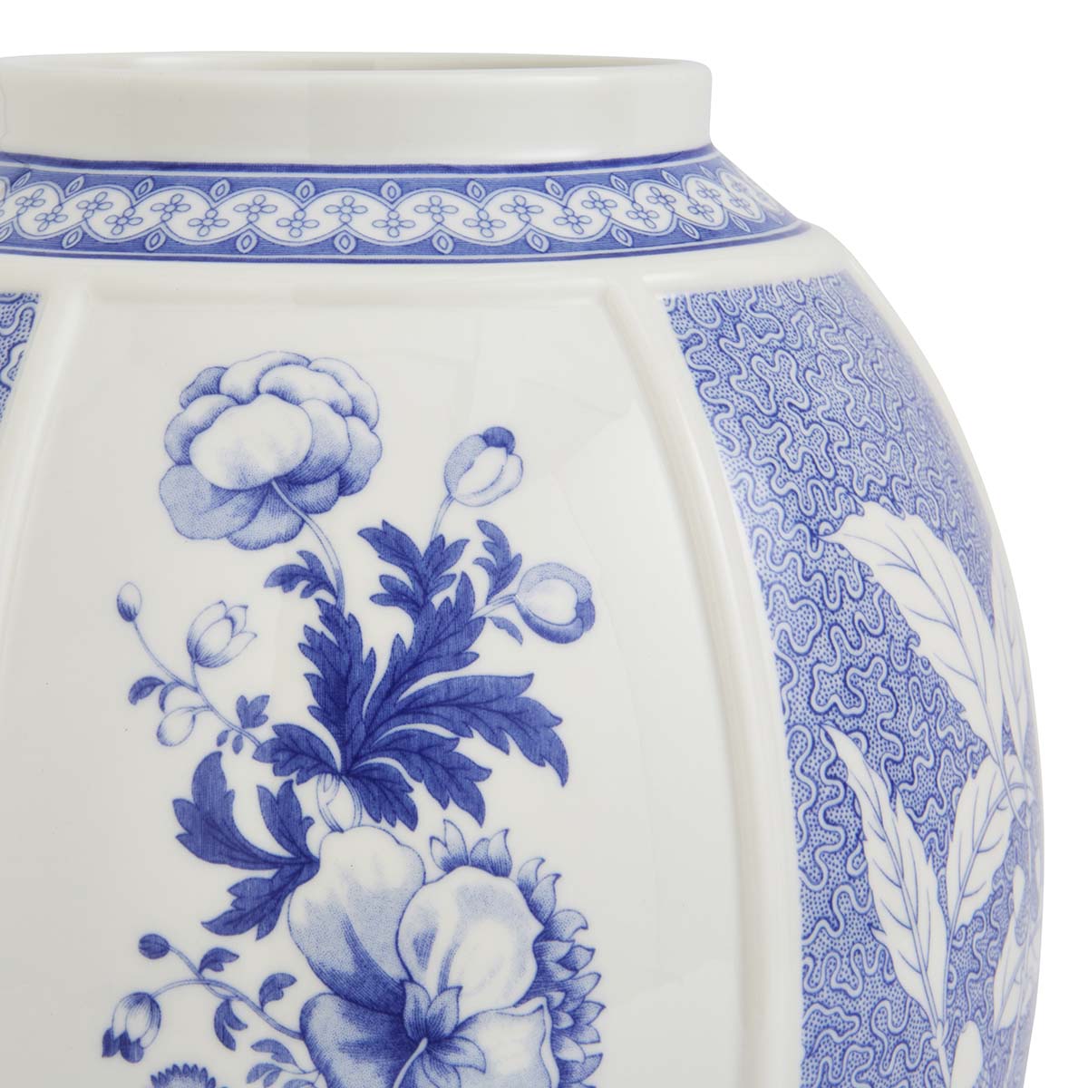 Blue Italian British Flowers Vase image number null